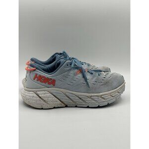 Hoka One One Gaviota 4 Womens 8D Shoes Blue Running Gym Comfort Trainer